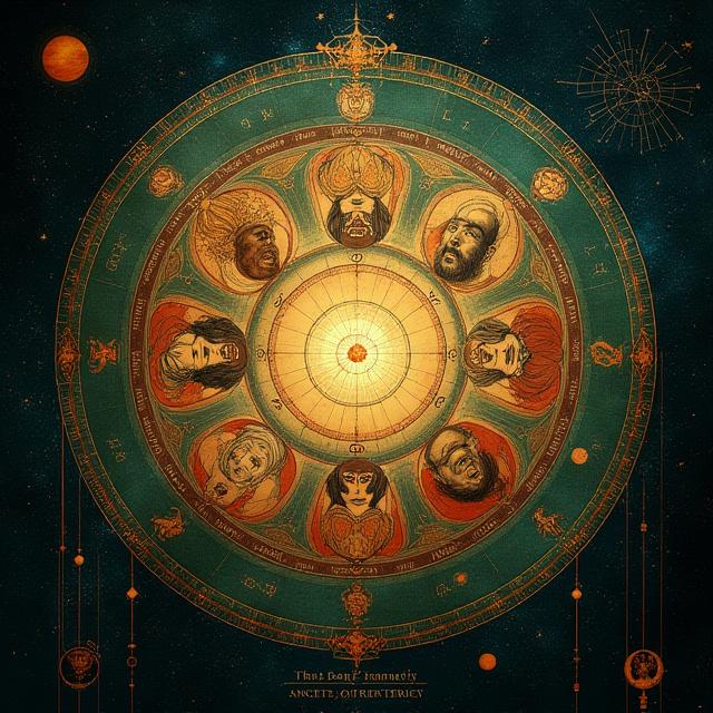 Analiza mapy gwiazd z archetypami jungowskimi i transytami planetarnymi